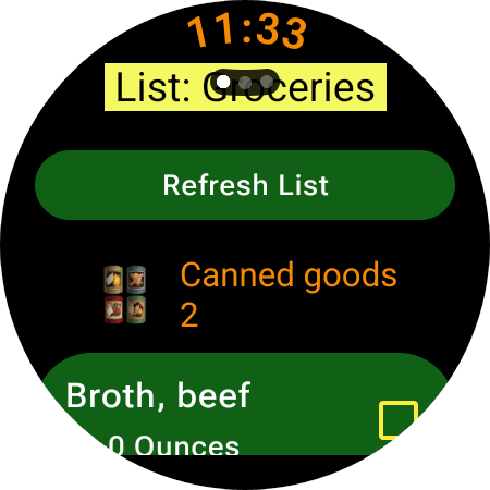 Needed items 1
