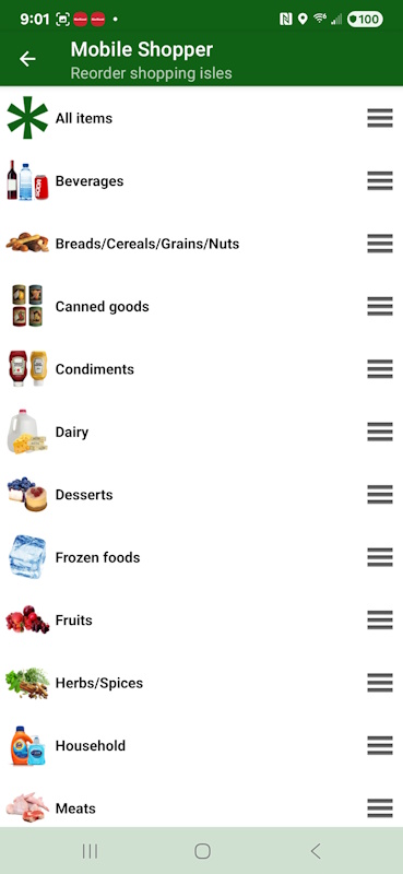 Aisle Reordering