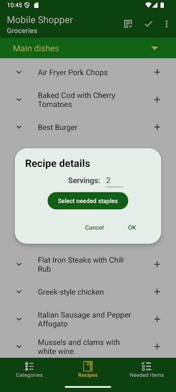 Recipe Needed